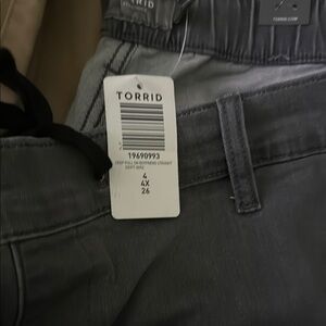 Torrid Gray Crop Pants